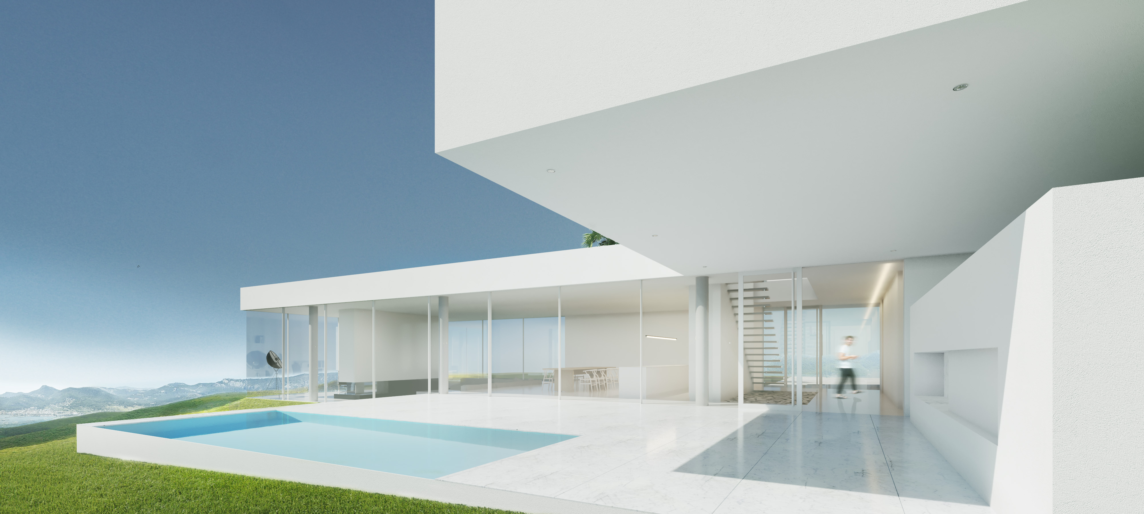 neomodernistyczna villa na majorce w hiszpanii